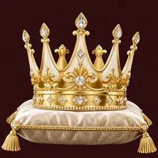 Gold crown on cushion — WSM Casino