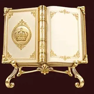Ornate open book — WSM Casino