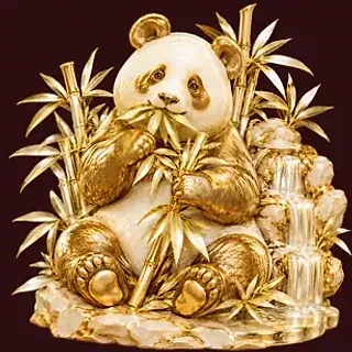 Panda eating bamboo — WSM Casino